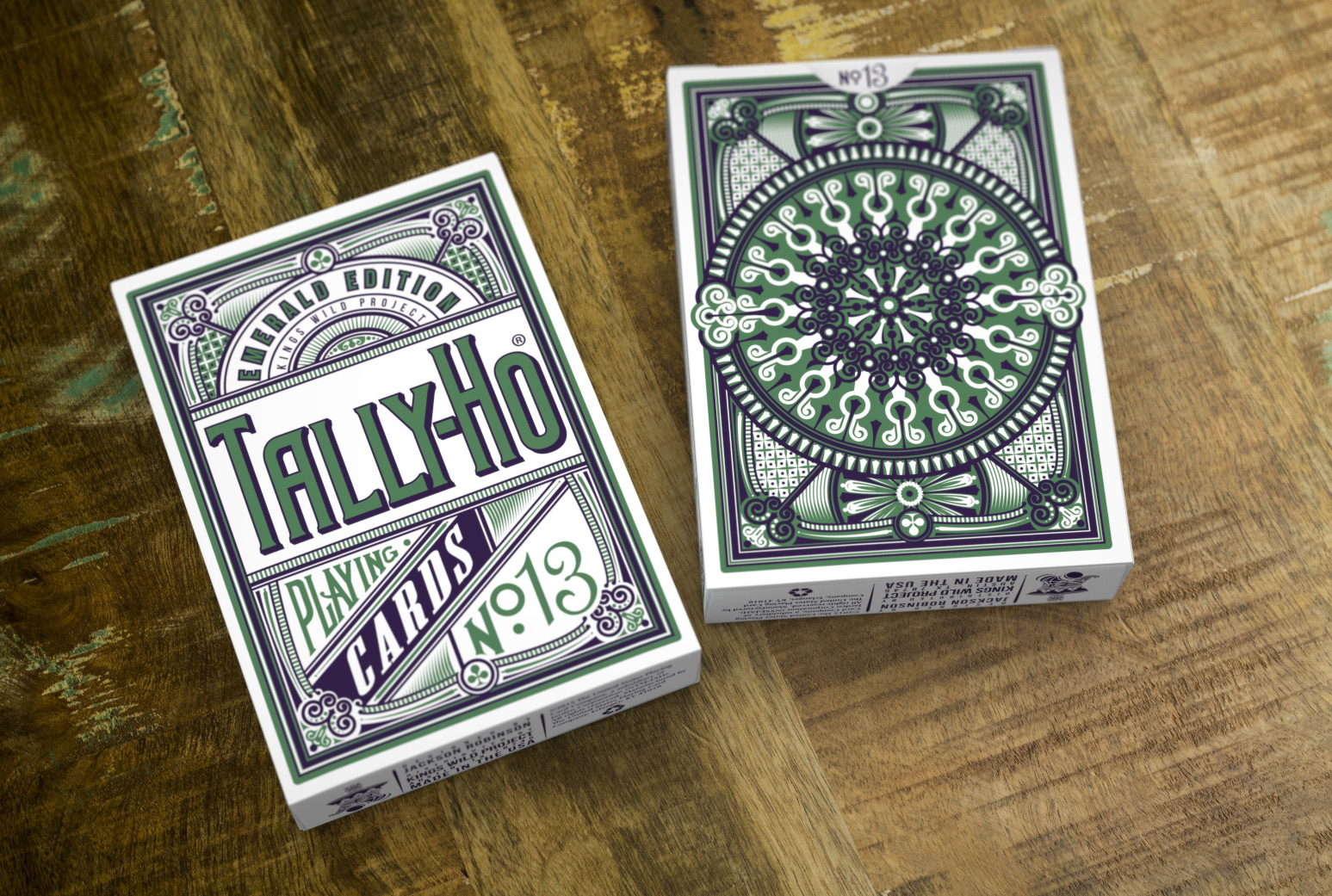Limited 700 1 deck Emerald Tally Ho Playing Cards S102466-乙E3 
